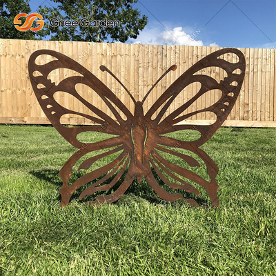Garden Art Krajobraz Ozdoby ze stali Corten Laserowo wycinane metalowe dekoracje ze zwierzęcym wzorem