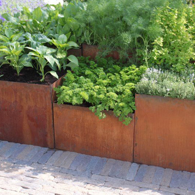 Sadzarka z serii metalowej Weathering Steel Planter Box Corten Steel Planter Pot