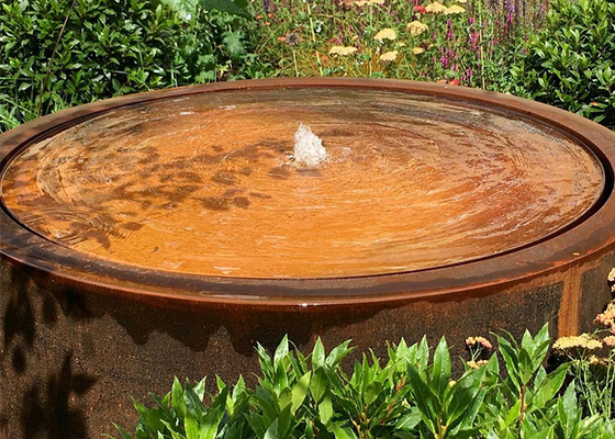 Nowoczesny design Outdoor Indoor Garden Art Stalowe fontanny Corten z pompami