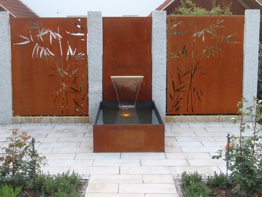 Corten Garden Fontanna wodna Dekoracja zewnętrzna Doniczka Wodospad