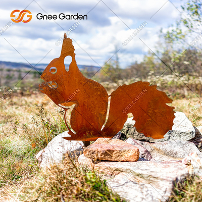 AISI GB Grade Corten Steel Ozdoby ogrodowe Rzeźba zwierząt