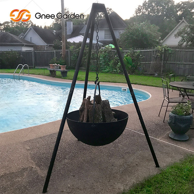Outdoor Corten Steel Hemisphere Fire Pit 1000mm na zewnątrz Camping