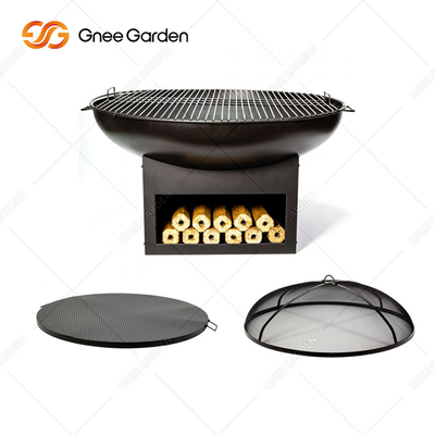 Naturalna rdza Corten Steel Metal Duży grill Grill Outdoor Fire Pit Dostosowany