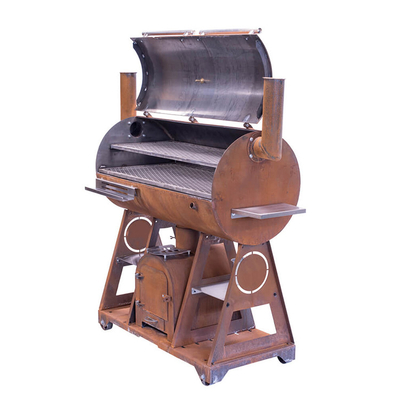 Outdoor Corten Steel Fire Pit BBQ Campingowa kuchenka do gotowania z grillem do gotowania