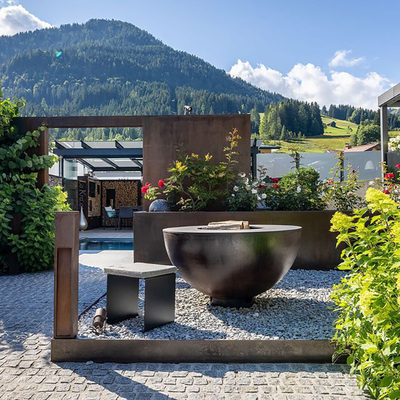 Corten Steel Garden Antyczne palenisko Rust BBQ Pit 31,5&quot;