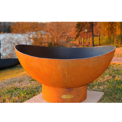 Palenisko ze stali Corten na drewno do dekoracji patio