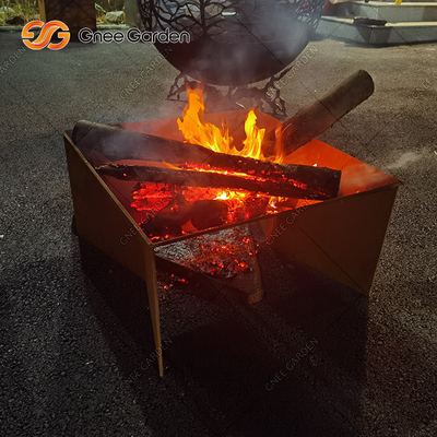 Nowy projekt Stal Corten Metal Wzór Składane palenisko