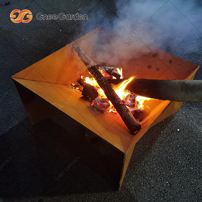 Nowy projekt Stal Corten Metal Wzór Składane palenisko
