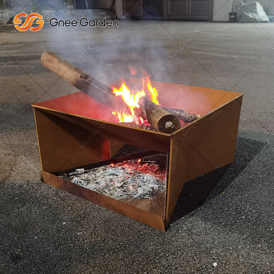 Nowy projekt Rusty Corten Steel Metal Camping Grill Fire Pit