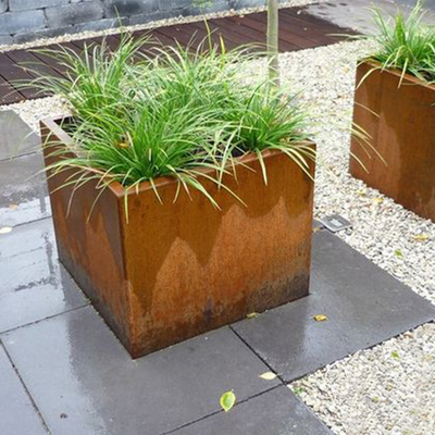 Nowa taktyczna Outdoor Corten Steel Planter Window Box Corten Flower Doniczki