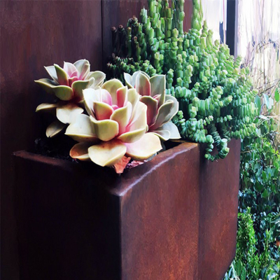 Nowa taktyczna Outdoor Corten Steel Planter Window Box Corten Flower Doniczki