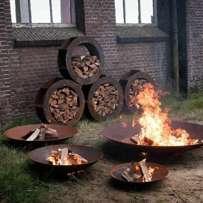 Patio Steel Metal Wood Burning Fire Pit do ogrodu
