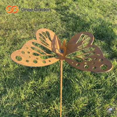Garden Art Krajobraz Ozdoby ze stali Corten Laserowo wycinane metalowe dekoracje ze zwierzęcym wzorem