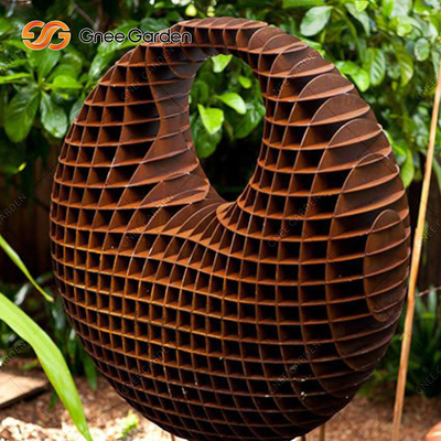 Corten Steel Classic Gold Metal Garden Statue Ornament Rzeźba Statua