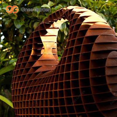 Corten Steel Classic Gold Metal Garden Statue Ornament Rzeźba Statua
