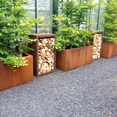 Sadzarka z serii metalowej Weathering Steel Planter Box Corten Steel Planter Pot