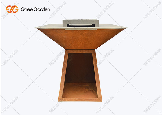 Dostosuj Corten Steel Bbq Fire Pit Grill Corten Steel Iron Fire Pit Bbq Brazier
