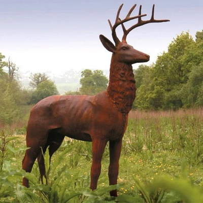 SGS TUV Modern Corten Outdoor Statuetki z brązu Rzeźby z brązu Yard 175cm