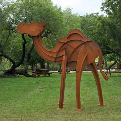 SGS TUV Modern Corten Outdoor Statuetki z brązu Rzeźby z brązu Yard 175cm