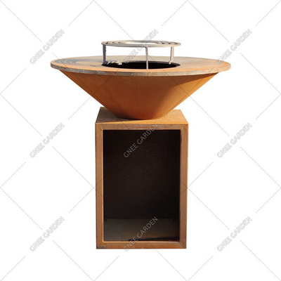 Personalizacja Corten Steel Bbq Grill Grill ogrodowy Grill na węgiel drzewny Wysoka trwałość