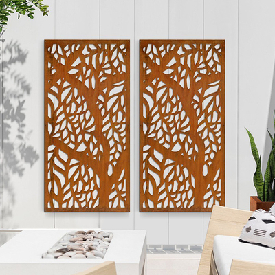 Panele ekranowe ze stali Corten o wysokiej wytrzymałości Art Design na zewnątrz