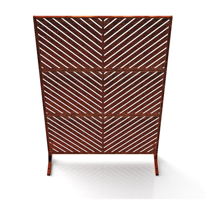 Konfigurowalna ściana działowa Corten Steel Garden Prerusted