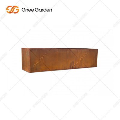 Zewnętrzny ogród Corten Steel Square Sadzarka Rozmiar skrzynki Możliwość dostosowania Kolory RAL