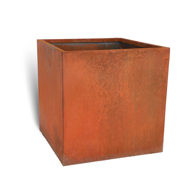 Zewnętrzny ogród Corten Steel Square Sadzarka Rozmiar skrzynki Możliwość dostosowania Kolory RAL