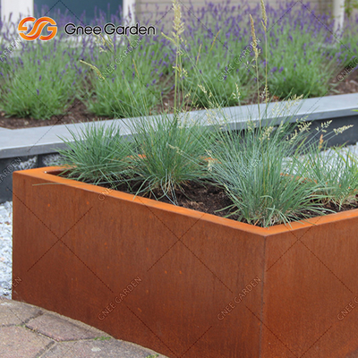 SGS TUV Indoor Outdoor Metal Planter Skrzynki okienne ze stali Corten Anti Aging
