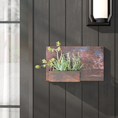 12 &quot;X 20&quot; pionowa zewnętrzna metalowa sadzarka prostokątna stalowa skrzynka do sadzenia