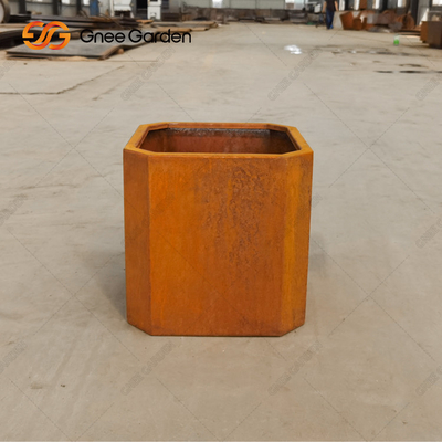 Outdoor Garden Landscape Corten Steel Planter Box Rustykalny odporny na warunki atmosferyczne