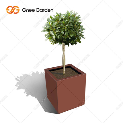 Stalowe metalowe donice ogrodowe Corten Outdoor Rust Color Box
