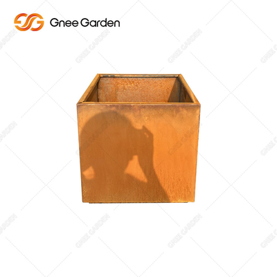 Stalowe metalowe donice ogrodowe Corten Outdoor Rust Color Box