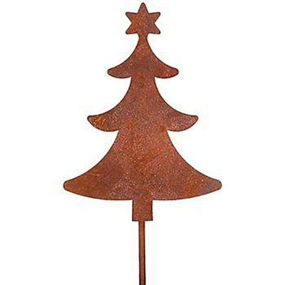 Corten Steel Zardzewiałe metalowe ozdoby ogrodowe Dekoracja w kształcie choinki