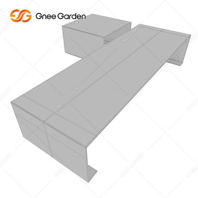 OEM ODM Witamy Rusty Red Metalowe meble ogrodowe Metalowa ławka parkowa