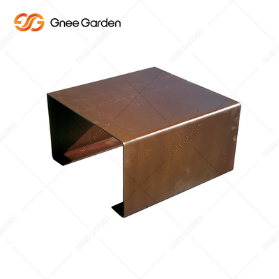 OEM ODM Witamy Rusty Red Metalowe meble ogrodowe Metalowa ławka parkowa