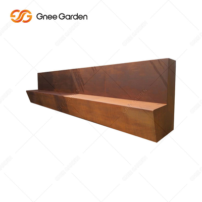 OEM ODM Witamy Rusty Red Metalowe meble ogrodowe Metalowa ławka parkowa