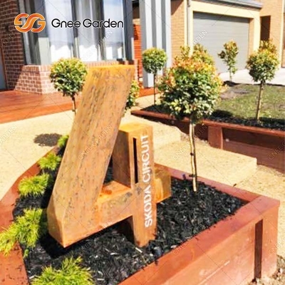 SGS Approve Outdoor Metal Furniture Skrzynka na listy ze stali Corten wolnostojąca