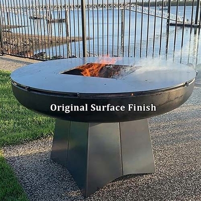 Corten Steel KD Outdoor BBQ Palenisko Okrągłe Zardzewiałe