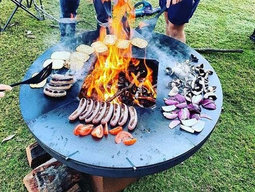 Przenośny grill ze stali Corten Bbq do restauracji Indoor Outdoor Camping
