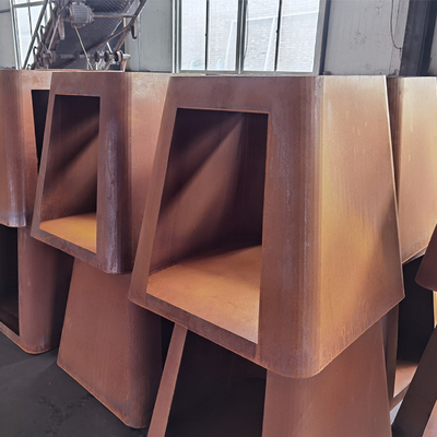 3mm gruby ruchomy stalowy grill Corten Fire Pit Dostosowany rozmiar