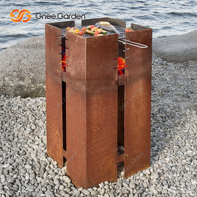Gotowanie Outdoor Corten Metal Grill Grill Heavy Duty