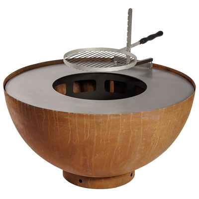 Corten Steel Garden Antyczne palenisko Rust BBQ Pit 31,5&quot;