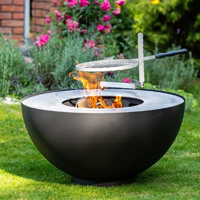 Wytrzymałe grille do kuchni na świeżym powietrzu Corten Steel Barbeque Fire Pit Grill