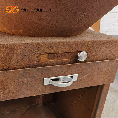 Gotowanie na świeżym powietrzu Grill Grill Heavy Duty Antique Fire Pit Corten Metal Barbecue