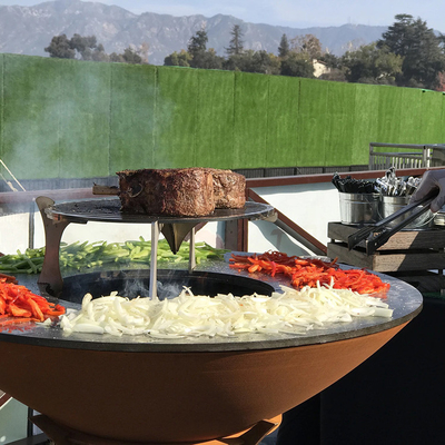 Gotowanie na zewnątrz Niestandardowa miska przeciwpożarowa Bbq Grill Corten Steel Garden Fire Pit Rustic