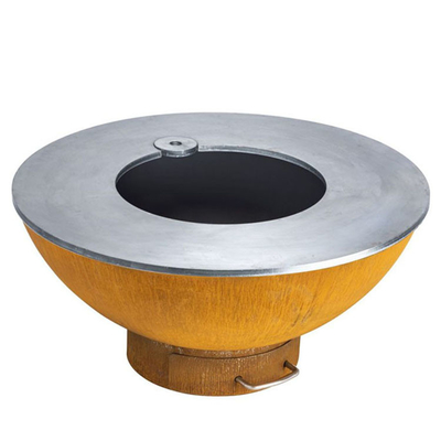 Okrągły grill ze stali Corten Heavy Duty 70 * 70 * 35 cm