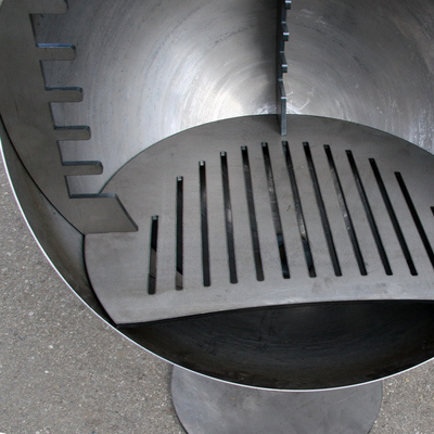 Gnee Garden Windproof Regulowany grill kominkowy o wysokości 110 cm do grilla