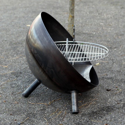 Opalane drewnem Corten Metal Grille do gotowania na zewnątrz Grill na węgiel drzewny Corten Steel Bbq