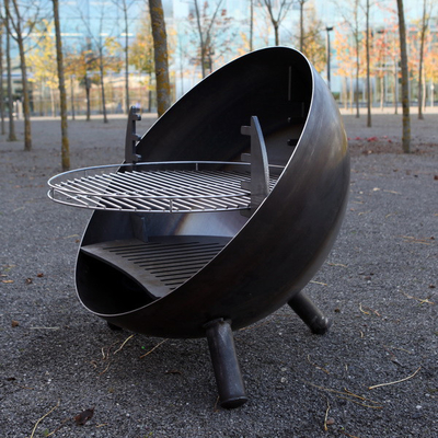 Duże grille do gotowania na zewnątrz Corten Steel Fire Pit Fire Bowl BBQ Grill